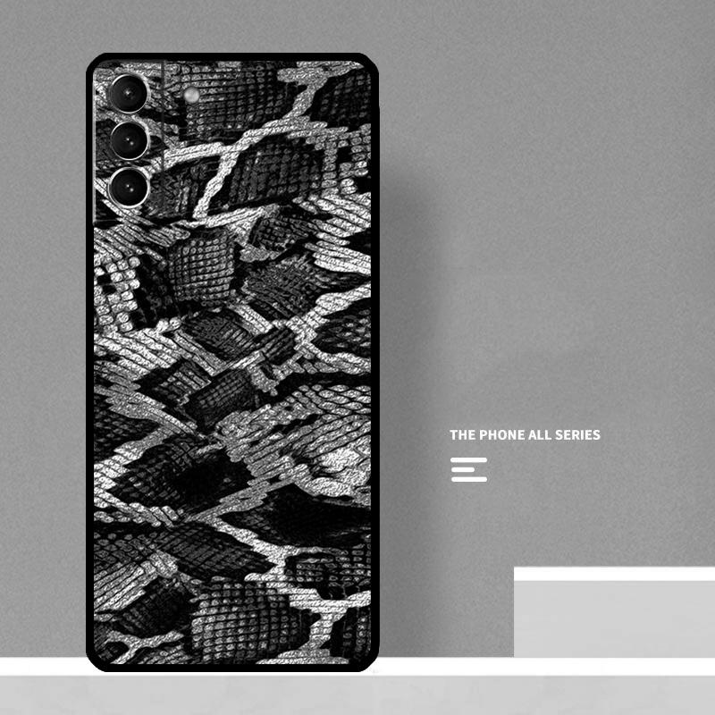 Snake Skin Print Phone Case For Samsung Galaxy S26 S23 Ultra S20 S21 S22 S24 S25 Plus S10 S25 FE Cover Coque