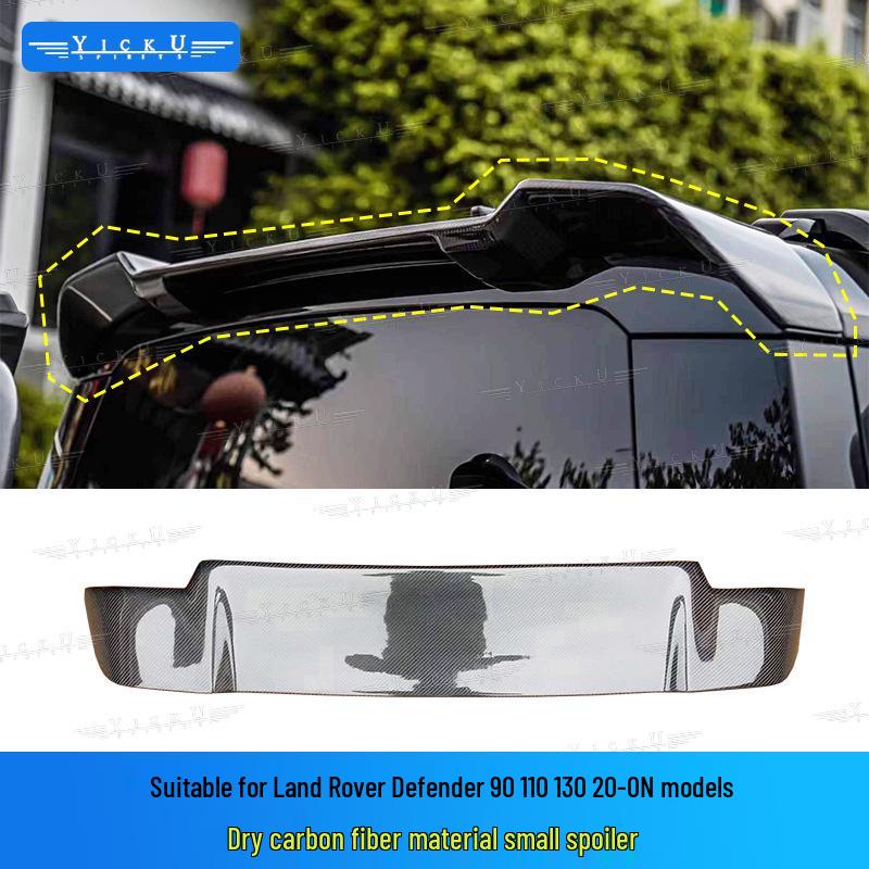 Carbon Fiber Style Rear Spoiler Lip for Land Rover Defender 90/110/130