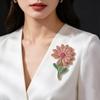 Decorative Rhinestone Flower Brooch for Women Girls Fancy Detail for Every Outfit