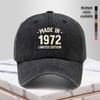 Baseball Cap Retro Old Casual Hat Men and Women Same Style Party Personality Hip-hop Hat Light Peaked Cap