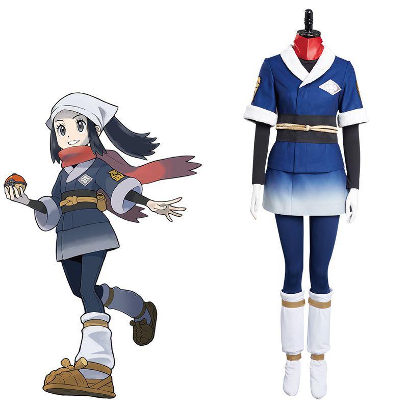 Pokemon Legends Arceus Akari/rei Cosplay Costume Suit Set High Quality And Elastic