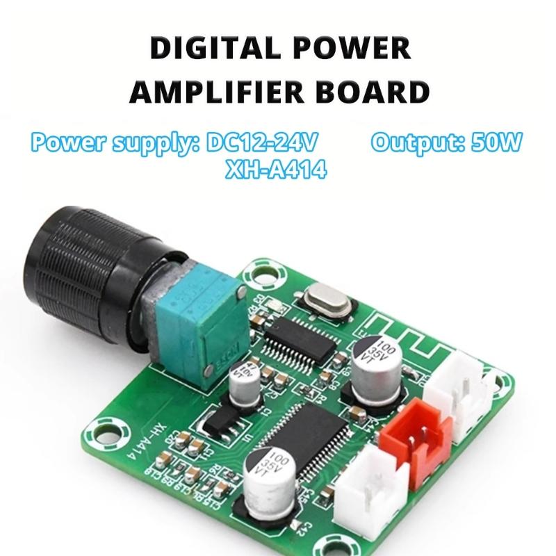 High Performances Bluetooth-compatible 5.0 Digital Amplifier Module 50Wx2 Channel Amplifier Board for Home & Car Sound  Systems