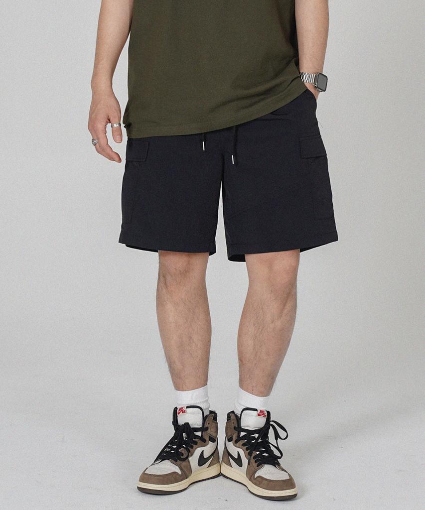 Deomail Summer Elastic Crepe Nylon Cargo [Black]