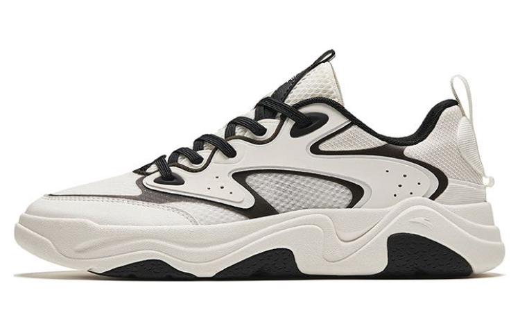 Men's Sneakers Anta Back Rise Cushioning, Wear Resistant Low top Casual Shoes Men's White Black