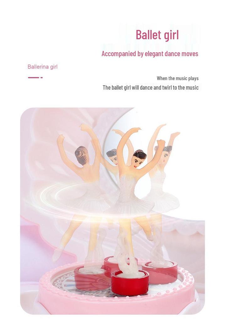Carillon con Ballerina Rotante per Bambini Piccoli - Regalo Perfetto per Compleanni e Capodanno