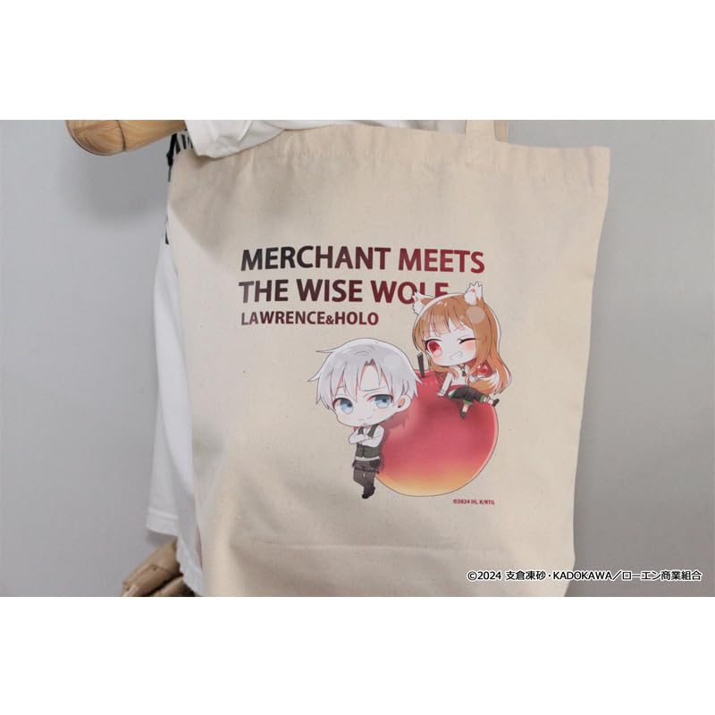 Seasonal Plants Spice and Wolf MERCHANT MEETS THE WISE WOLF Petitchoco Canvas Tote Bag [Apple] Approx. H37 X W36 X D11cm Made of Cotton