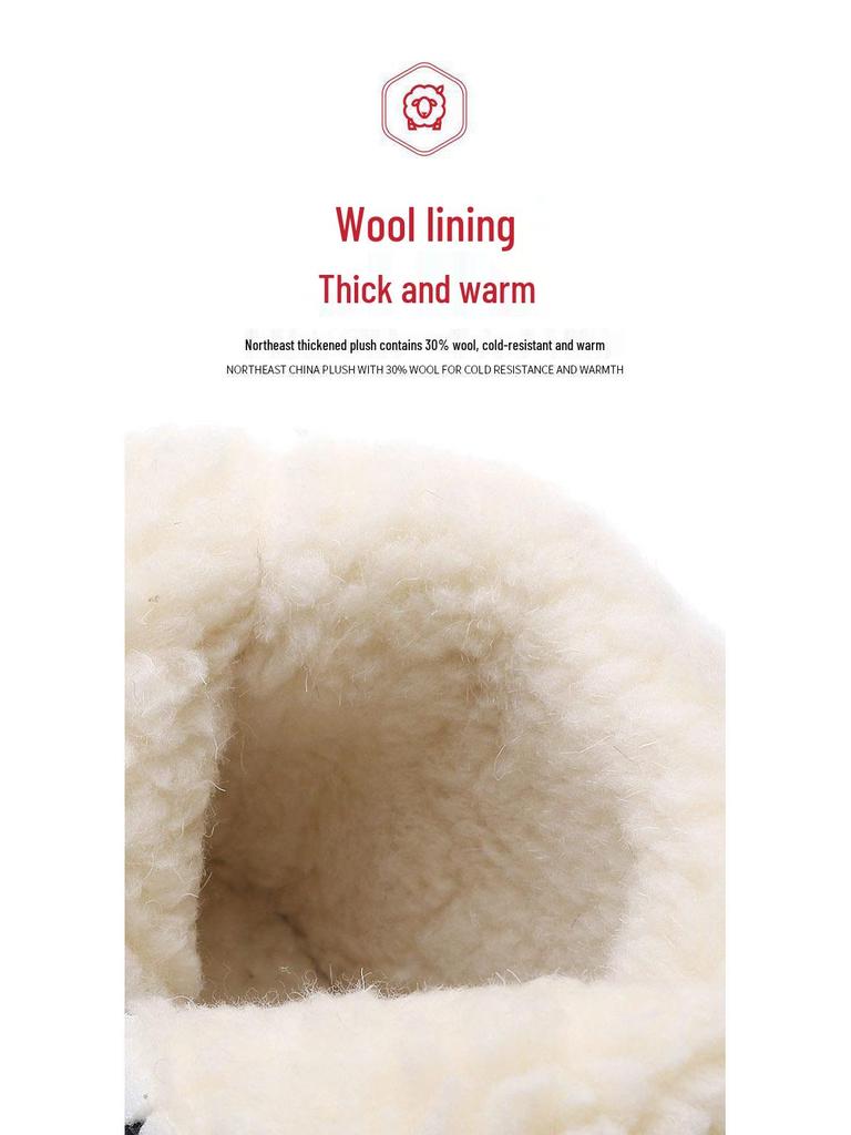 Northeast Women's Waterproof Winter Mid-Calf Snow Boots with Velvet Lining and Non-Slip Thick Sole