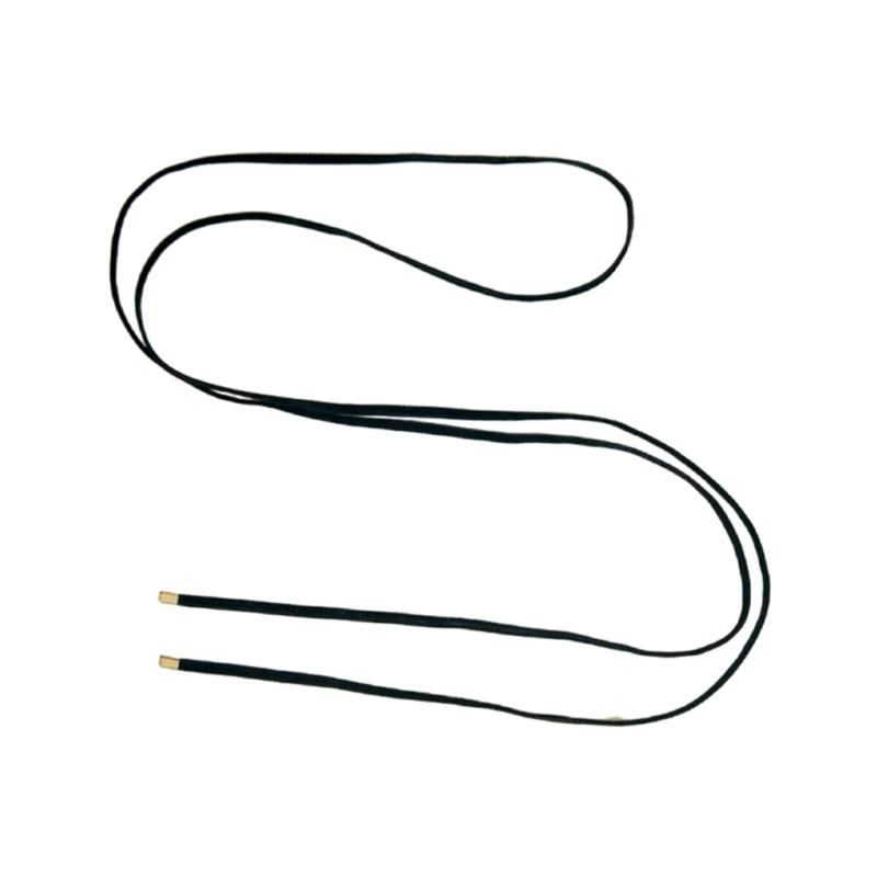 Gotisk Svart Lång Sammet Rosett Halsband för Kvinnor Koreansk Knytbar Berlock Chokers Krage Smycken Gåva för Kvinnor Flickor