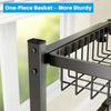 4 Baskets 2-Tier Over The Sink Dish Drying Rack 26.57-35 Large Sink Rack for Kitchen Extensible and Adjustable Saving Kitchen S