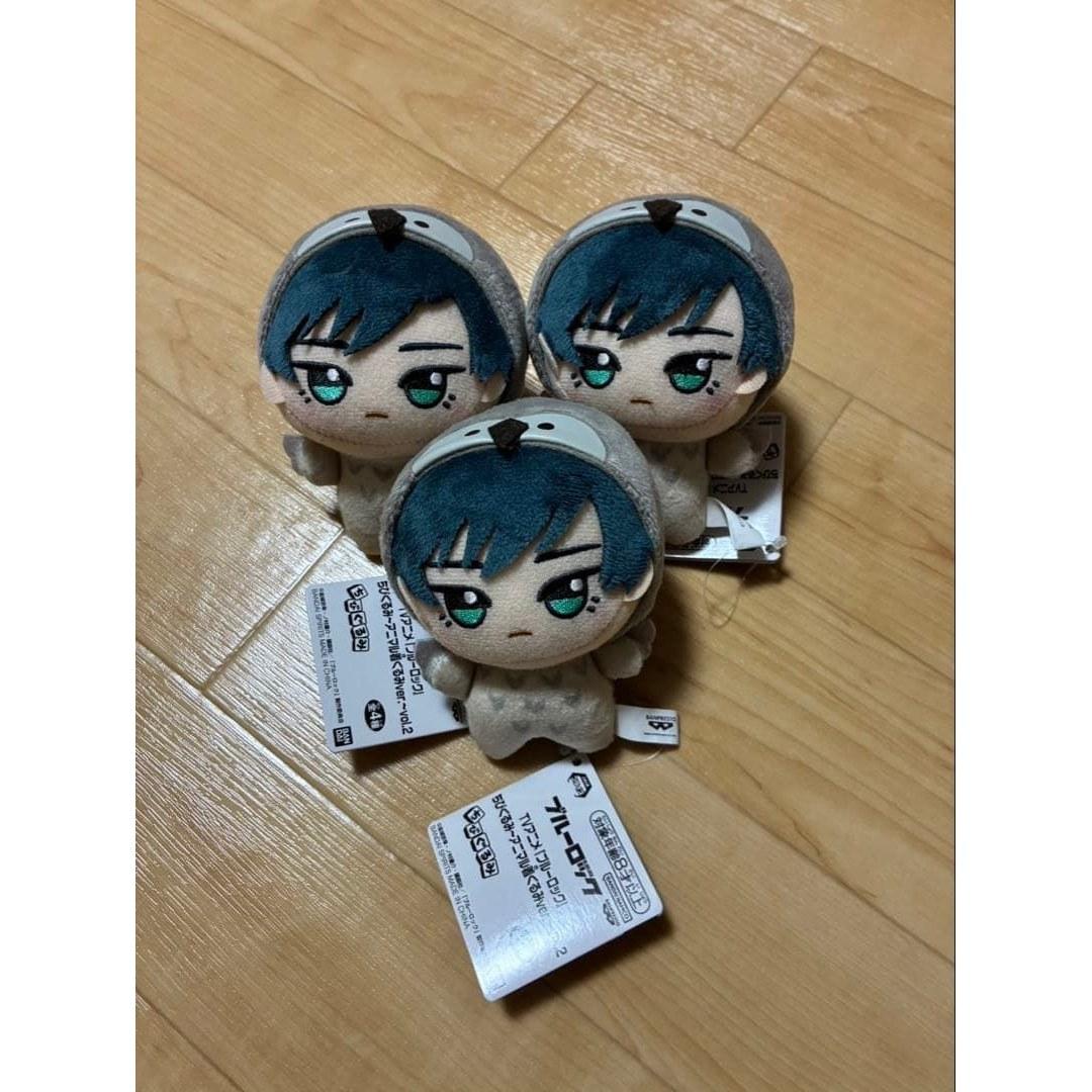 Blue Lock Chibi Plush Toy Itoshi Rin Animal Costume 3-piece Set Unused