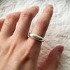 Retro Frosted  Sterling Silver Adjustable Open Ring for Women Punk Gothic Edgy  Vintage Accessories Gift for Girls