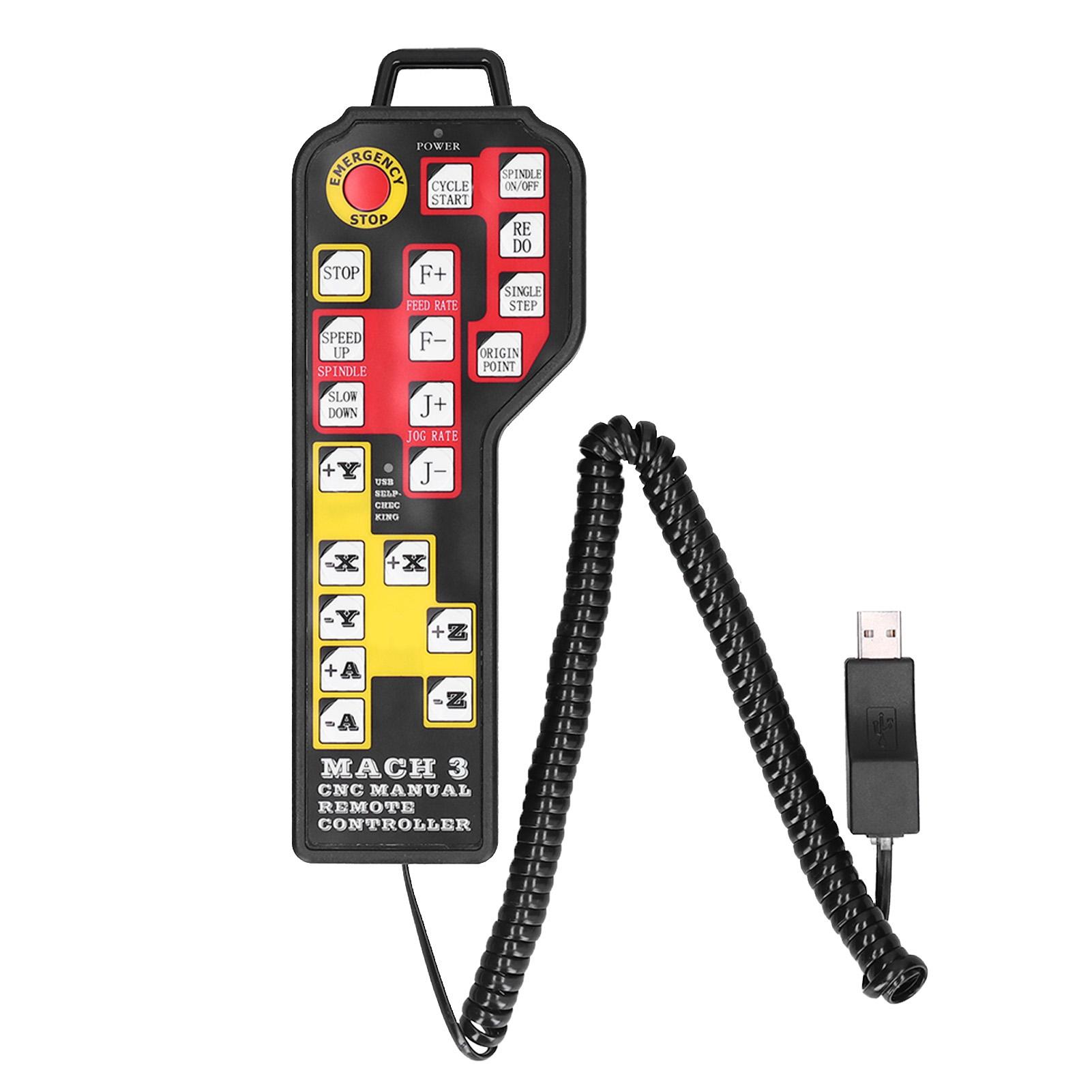 

USB-маховик с 4 осями, электронный ручной тормоз, пульт дистанционного управления для ЧПУ Mach 3