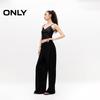 ONLY Women's 2024 Summer High-Waist Wide-Leg Drape Pants
