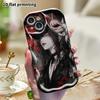 Phone Case: 2D flat, fits iPhone 18, 17, 16, 15, 14, 13, 12Pro protective case, dark fox-faced girl, perfect Christmas and Halloween holiday gift