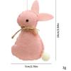 Felt Easter Rabbit Ornaments Cartoon Bunny Craft Decor With Ropes Spring Bunny Party DIY Tree Hanging Decorations