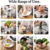 Multifunctional Stainless Steel Basin Stainless Steel Microporous Colander Multifunction Stainless Steel Basin with Grater Strainer and Drain Basket