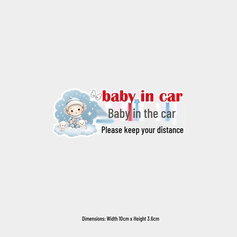 

Reflective Baby in Car Safety Sticker for Rear Windshield