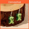Dinosaur Animal Shape Earrings With Handcrafted Art For Women Jewelry Casual