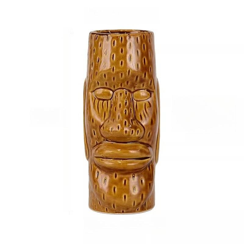 Kubki Tiki w stylu hawajskim Kreatywny kubek do koktajli Ceramiczne kubki Tiki Naczynia barowe Kieliszek do wina Kubki Tiki z Wyspy Wielkanocnej Prezent na Halloween
