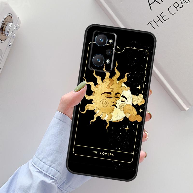 Crescent Moon Sun For Realme C61 C75 C55 C51 C21Y C25S C67 C53 13 12 10 11 14 Pro Plus GT 6T 6 5 GT7 Pro Case
