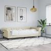 VidaXL Daybed with Mattress Cream 90x200 Cm Faux Leather 3197721