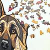 Wooden Puzzle German Shepherd 450 Pcs XXL Large Puzzle Gift Dog