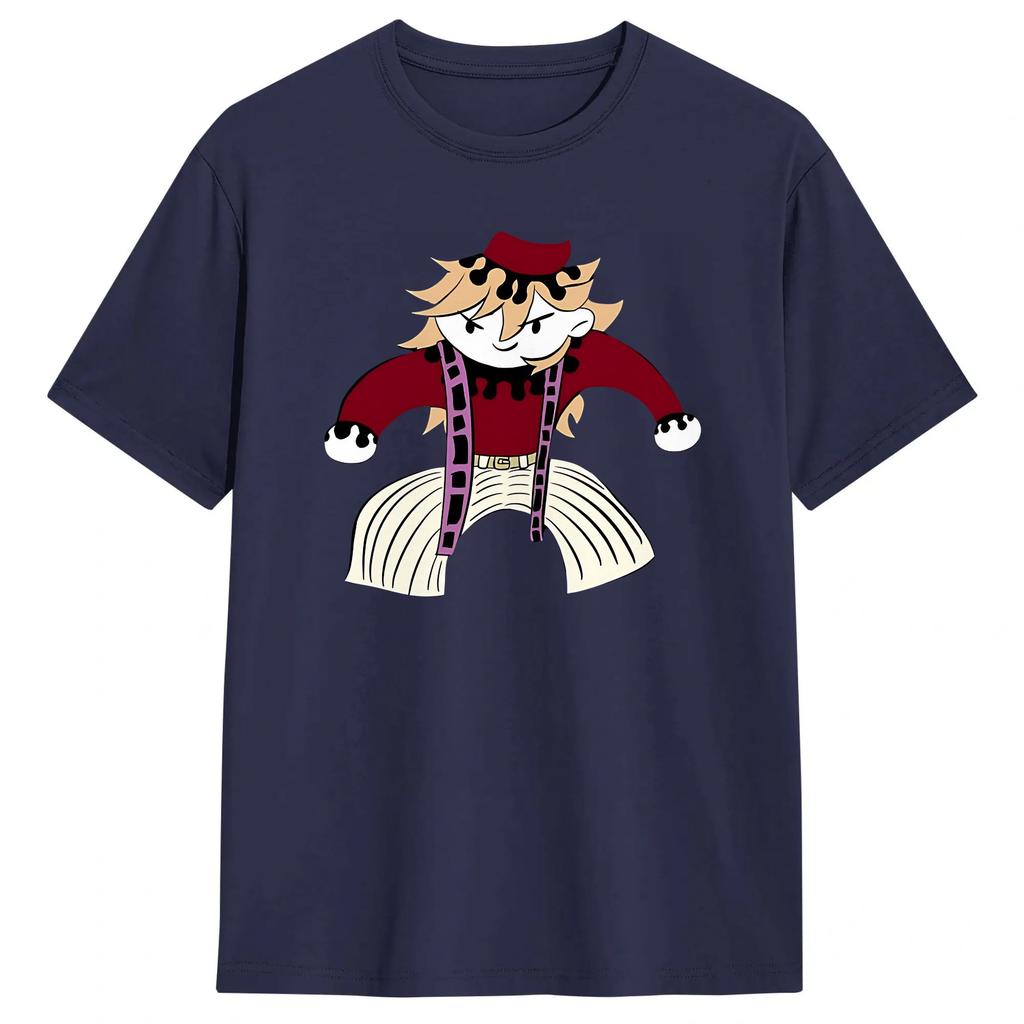 Anime Douma Upper T Shirt Unisexs Cotton Novelty TShirt Round Collar Tee Shirt Short Sleeve Tops Summer