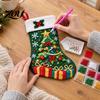 Hanging Ornaments for Fireplace Faux Diamond Painting Christmas Stocking Kit, DIY Acrylic Ornament Craft Holiday Crafts Adults Kids Adults,
