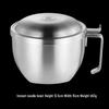 ZISIZ Double-Layer Stainless Steel Insulated Food Bowl