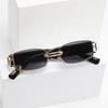Fashion Punk Square Sunglasses Women Luxury Brand Small Frame Sun Glasses Female Rectangle Metal Mirror  Feminino