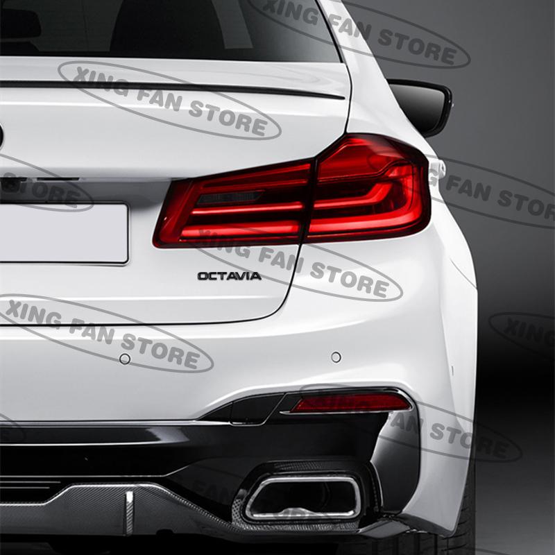 AFE2  Auto Styling For Skoda Octavia Superb Fabia Kodiaq Rapid 4x4 Car Rear Trunk Badge Decal Body Sticker Accessories