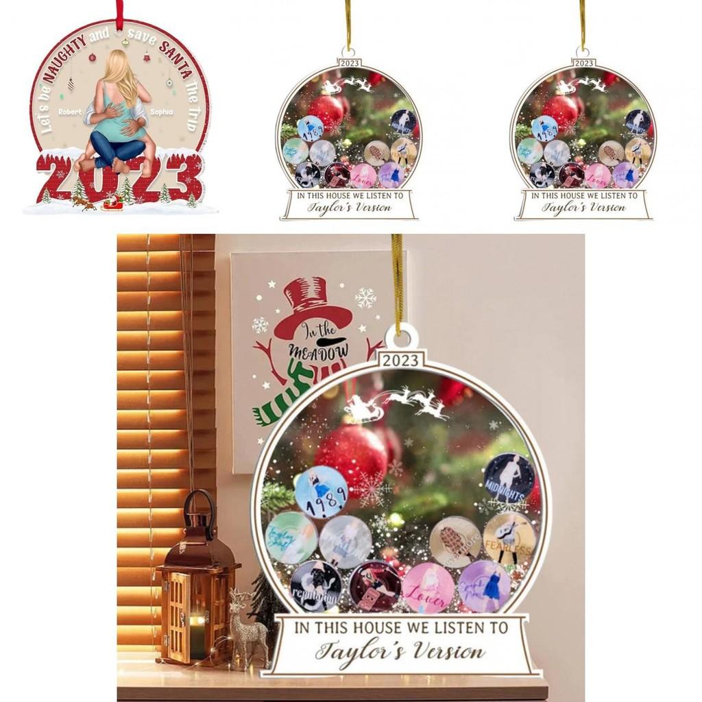 Acrylic Cartoon Colorful Christmas Tree Hanging Decoration Perfect For Car Interior Accents