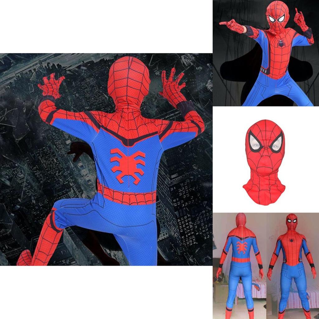 High Quality Durable Homecoming Spiderman Costume Tights Suit For Kids And Adults