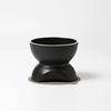 INK by HARIO TRD. Ceramic Pet Bowl, Tall, Matte Black, Adjustable Height for Water and Food, for Small and Medium Dogs