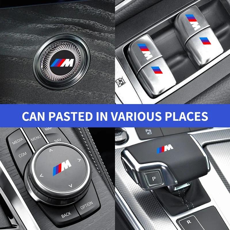 X5 X6 Auto Fensterheber Knopf Aufkleber Lenkrad Embleme Abziehbild Auto Styling Für BMW M3 M4 M5 G42 G30 G20 E90 E90 E93 E60 F10 F