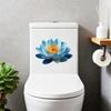 1/3 Pezzi Adesivi per WC a Forma di Loto Luminescenti Autoadesivi Decorazioni per Bagno Decalcomanie Adesivo Murale Decorazioni per la Casa Adesivo per Sedile del WC