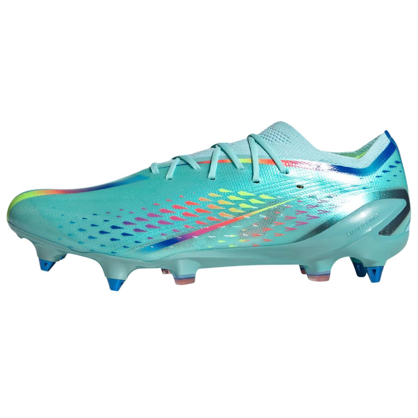 

Adidas X Speedportal.1 SG Al Rihla Pack - Clear Aqua Unisex Sneakers Blue Solar-Red Power-Blue GW8442 40⅔