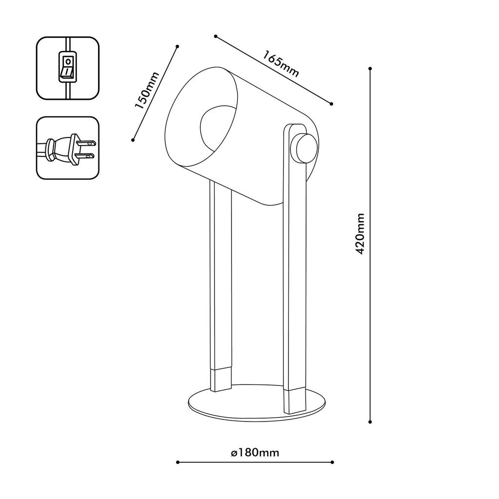 EGLO LED Table Lamp, Cute Nordic Wooden Design, HORNWOOD 204423J, Bright Ambient Lighting, Perfect for Reading, Living Room, Study, Bedroom, or