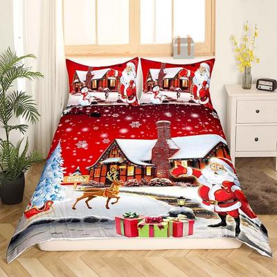 Christmas Halloween Simple Style Bedding Sets Festival Decorations Queen/king Size for All Age Duvet Cover Without Pillowcases