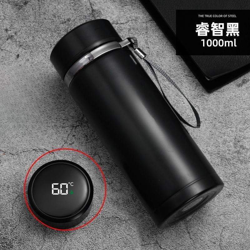 500 ml-1 Liter Edelstahl-Thermosflasche mit LED-Temperaturanzeige Sus304 Teewasserflasche Vakuumflasche Tragbare Tassen