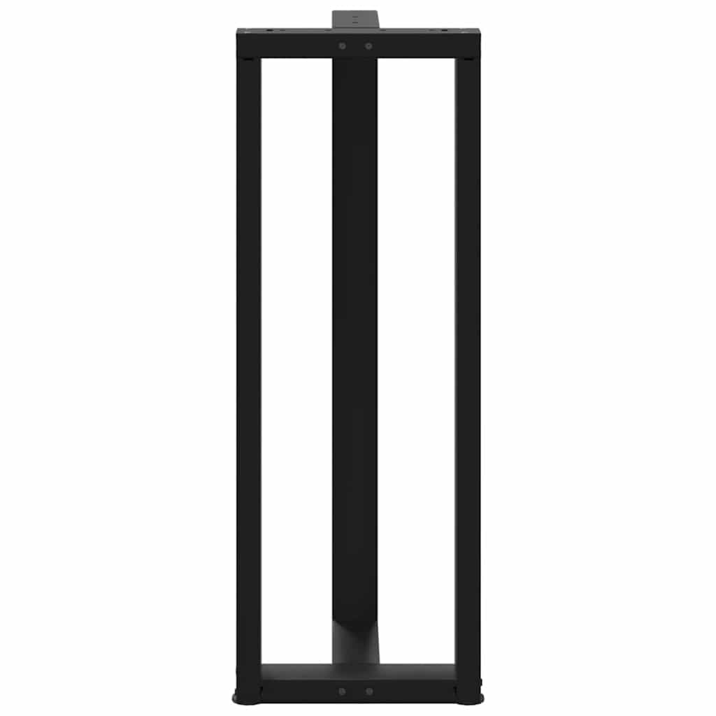 Vidaxl Nogi Do Stołu Barowego, 2 Szt., Czarne, 50X35X(110-111)Cm, Stal