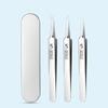 8 Stück Profi Pinzette Akne Entferner Deutsch Ultrafein Nr. 5 Cell Pickel Blackhead Clip Facial Pore Cleaning Care Tool