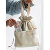 Drawstring Canvas Insulated Lunch Bag Thicken Aluminium Foil Thermal Bento Box Tote Cooler Handbags for Office Outdoor Picnic
