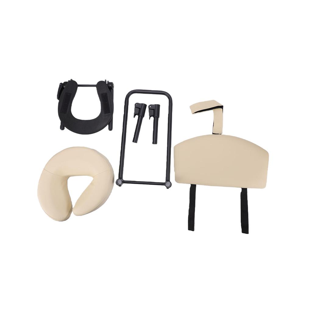 Massage Headrest for Bed Face Cradle Massage Stand Facial Bed Head Cradle with Armrest Shelf