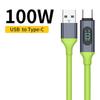 100W USBA Type C to Type C Super Fast Charge Cable 480MB/s Data Transmission For Huawei Xiaomi Samsung Macbook