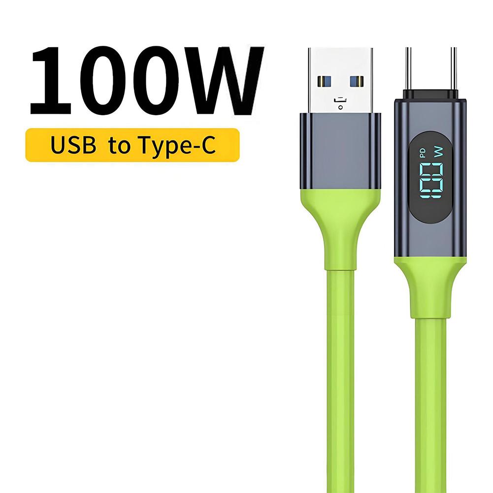 100W USBA Type C to Type C Super Fast Charge Cable 480MB/s Data Transmission For Huawei Xiaomi Samsung Macbook
