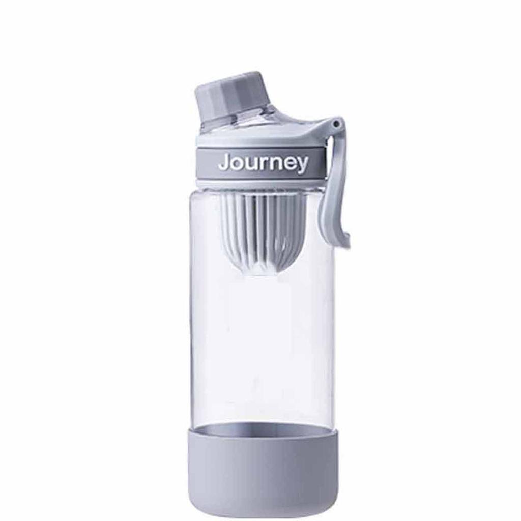 Portable Sports Water Bottle, Plastic Leakproof Fitness Cup with Tea Infuser, Car Cup Holder Friendly, Student Water Bottle