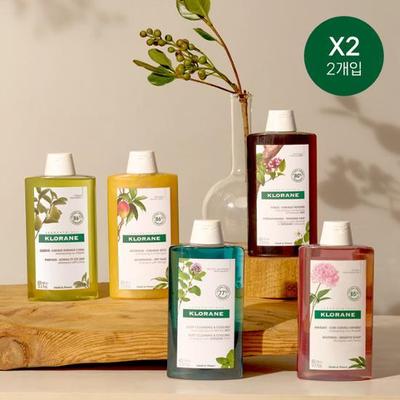 Klorane Shampoo 400ml Double Special Wählen Sie 1 von 5 Sorten (Chinin/Pfingstrose/Mango/Aquaminze/Zitrus)