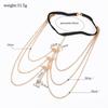 2023 Bikini Sexy Bodychain Boho perle papillon pendentif élastique gland jambe corps bijoux pour femmes plage fête été accessoires