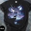 Vintage Galaxy Deer T-Shirt, Majestic Stag, Wildlife Gift